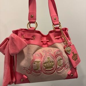 Juicy Couture Pink and Gold Embroidered Day Dreamer